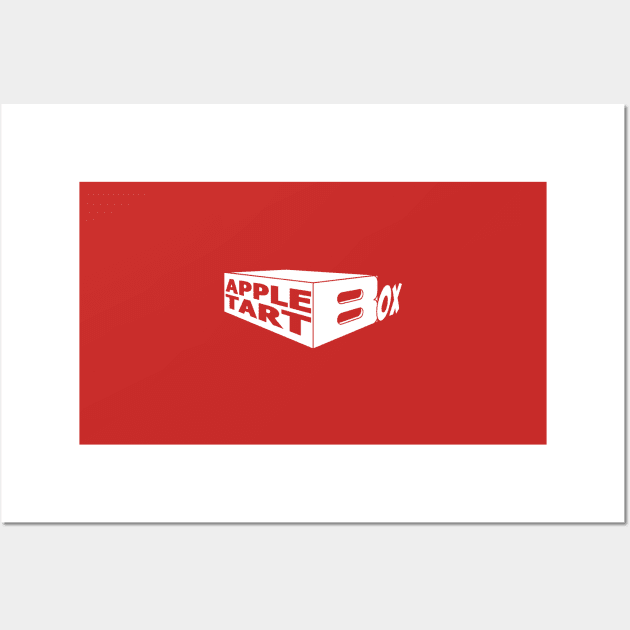 AppleTart Box Logo White Wall Art by PWPlatypus